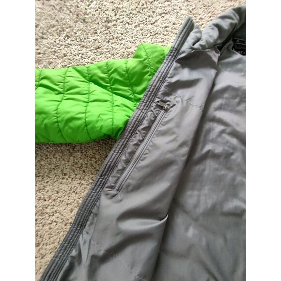 Marmot Jacket Women's M Green Long Sleeve Full Zip Mock Neck Puffer *Stains - Picture 11 of 16